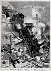The accident at Montparnasse Station in Paris - in 
