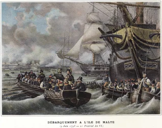 Landing on the Island of Malta by Napoleon Bonaparte, June 9