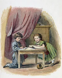 Lecture des enfants - in 