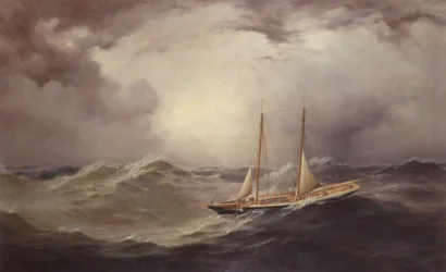 Livonia after Losing Bowsprit Mid-Atlantic