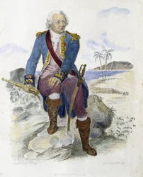 Louis Antoine, Count of Bougainville (1729-1811), French Navigator - in Le Plutarque Français by Mennechet