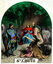 Louis IX rendering justice under an oak