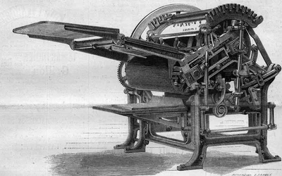 Machine used for zincography