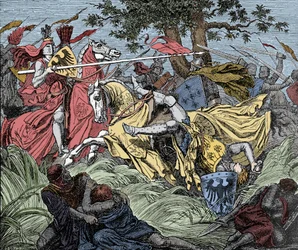 Manfred Killed in Battle - Battle of Benevent (26 February 1266): The death of Manfred I