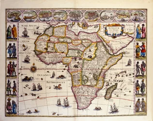 Map of Africa from William Blaeu
