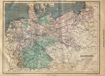 Map of Germany in 1891