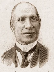 Members of the Academy Francaise in 1895: portrait of Edouard Herve, French journalist and politician.