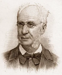 Members of the Academy Francaise in 1895: portrait of Emile Ollivier (1825-1913), French politician