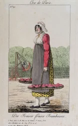 Merchant of strawberries and raspberries - in Cris de Paris, early 19th century