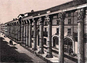 Milan, Italy: View of the Columns of Saint Lorenzo. in “The World Illustrates 168 Views” Undated (late 19th century)