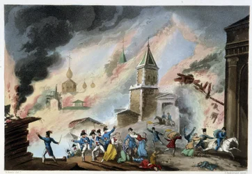 Moscow Fire, Sep. 1812 - in 