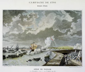 Naval Battle: Siege of Toulon in 1793 - in 
