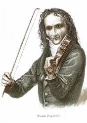 Niccolo Paganini Plays on His Stradivarius