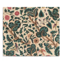 One of a Pair of Crewel Work Panels