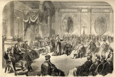 Order of St. Patrick - The investiture of a knight in Order of Saint Patrick in Dublin, Ireland in the 19th century