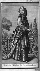Orders of Chivalry. Lady of the Order of the Cordeliere. In History of military orders or knights, of the secure and routine militias of both sexes, which have been established so far. Edition taken from Abbe Giustiniani, R.P.Bonani, M. Herman, Schooneb