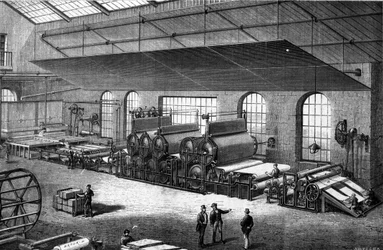 Paper making in the 19th century