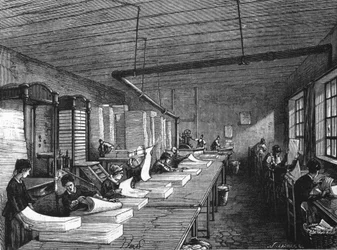 Paper making in the 19th century