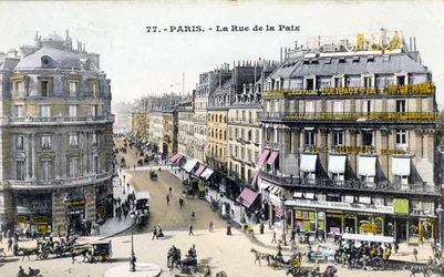 Paris: the Rue de la Paix - Postcard, Late 19th Century