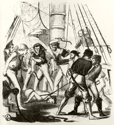 Pirates tormenting George Withers