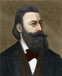 Portrait of Ludwig Anzengruber, Austrian writer.
