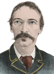 Portrait Robert Louis Stevenson (1850-1894) - British writer