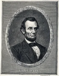 Portrait of Abraham Lincoln (1809-1865), President of the United States of America