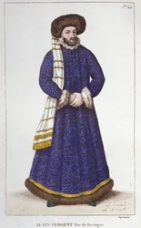 Portrait of Alain Fergent (1060-1115), Duke of Brittany