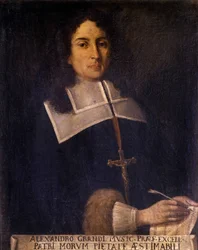 Portrait of Alessandro Grandi, Italian composer