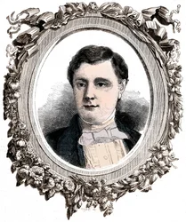 Portrait of Alexandre Joseph Colonna-Walewski (1810-1868), natural child of Napoleon and Maria Walewska, Minister of Foreign Affairs in France - Alexandre Joseph Colonna (1810-1868), Count Walewski, son of Napoleon I and Marie Walewska, French politician.