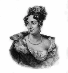 Portrait of Anne Boutet, Known as Mademoiselle Mars, French Actor