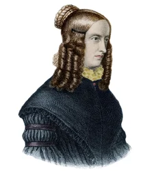 Portrait of Annette von Droste-Hulshoff, English writer and poet