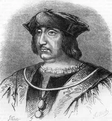 Portrait of Arthus de Gouffier (1475-1519), lord of Boissy, preceptor of King Francois I. Engraving of the 19th century