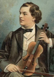 Portrait of August Wilhemj, German violinist