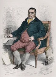 Portrait of Charles James Fox (1749-1806) British politician - Engraving in 