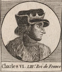 Portrait of Charles VI (1368-1422), King of France