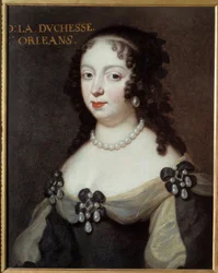 Portrait of Charlotte Elisabeth de Baviere, Duchess of Orleans