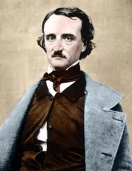 Portrait of Edgar Allan Poe, American writer