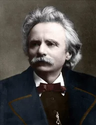Portrait of Edvard Grieg, Norwegian composer