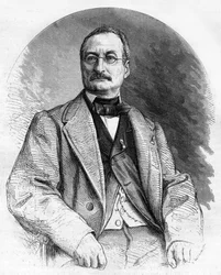 Portrait of Elie Berthet, French writer of the 19th century.