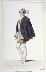 Portrait of Francois II, King of France (engraving from 1830)