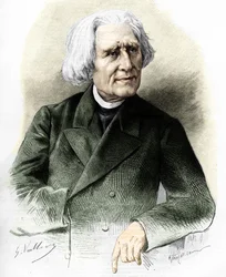 Portrait of Franz Liszt (1811-1886) Hungarian composer and pianist