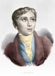 Portrait of Franz Liszt, Hungarian composer and pianist