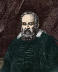 Portrait of Galileo Galilei (1564 - 1642) (19th century engraving)