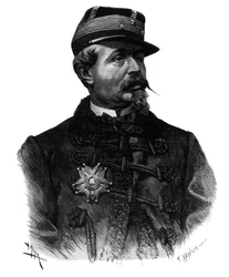 Portrait of General Alfred Chanzy (1823-1883) engraving of 1883