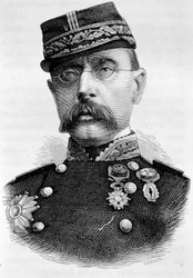 Portrait of General Louis Faidherbe, French colonizer (1818 - 1889). 19th century engraving.
