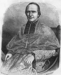 Portrait of Georges Darboy. French Prelate (1813 to 1871). Archbishop of Paris, he was taken hostage during the Commune and shot.