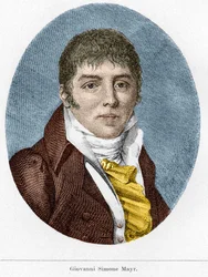Portrait of Giovanni Simone Mayr, Italian Composer