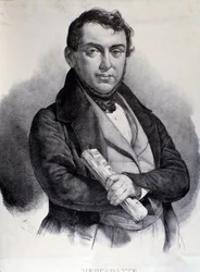 Portrait of Giuseppe Saverio Mercadante (lithography)