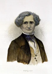 Portrait of Hector Berlioz (1803-1869) - engraving